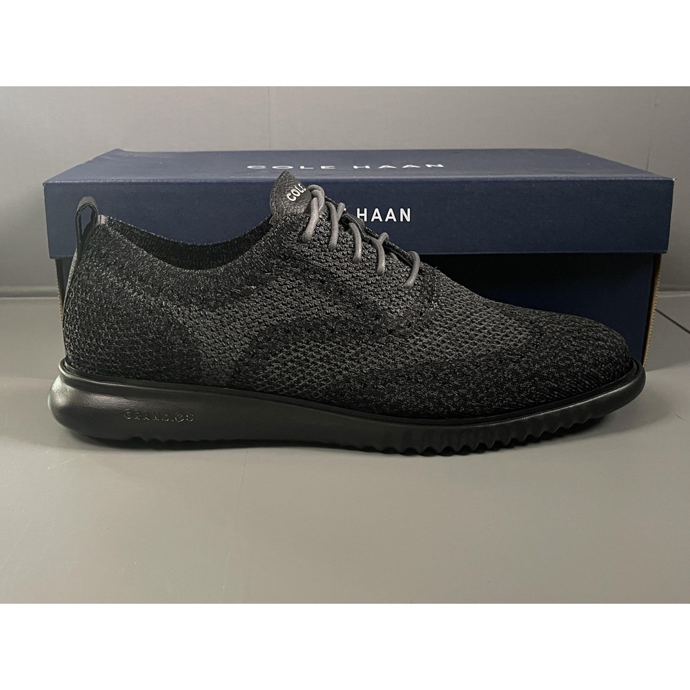 Cole Haan 2 Zerogrand Stitchlite Shoes Mens Size 10.5 Black Knit Casual Sneakers